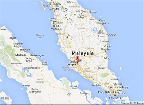 kuala lumpur malaysia map.